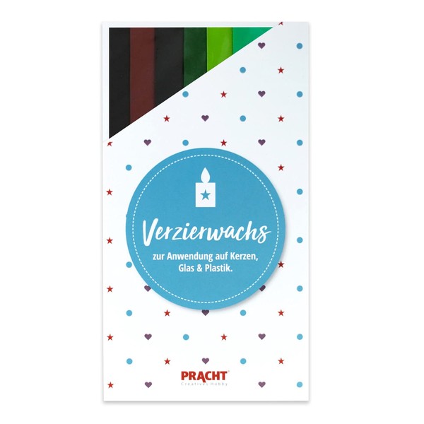 Pracht Creatives Hobby 7050-197 Decorative Wax Sheets Mix, 6 Half