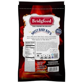 Bridgford Sweet Baby Ray?s Beef Jerky Sweet Teriyaki 10 oz Pack of 6 - High Protein Beef Jerky for Low Carb and High Protein Diets - Beef Jerky Teriyaki for On the Go Snacking and Busy Lifestyles