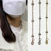 Beaded Chain Mask Strap MST42 Rose Gold 2ea
