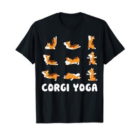 Corgi Yoga Cute Meditation Workout Esercizio di Meditazione Maglietta