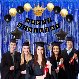 Foil Fringe Curtain 4th of July Decorations - Red Blue Metallic Tinsel Photo Booth Backdrop Party Steamers Curtains for Birthdays Christmas New Years Valentines Bachelorette Parties