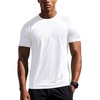Gym Shirt Men Dry Fit Lightweight(White,M)