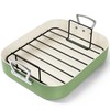 MICHELANGELO Nonstick Ceramic Roasting Pan with Rack, Turkey Roasting Pan