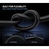 Black Braided Vinyl Tubing 5/8" - 10ft High Pressure Reinforced