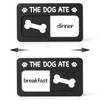 Dogs Feeding Reminder Sign with Magnet, Pet Feeding Tracker with