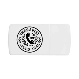 'Therapist On Speed Dial' Pill Box with Tablet Splitter (PI00035205)
