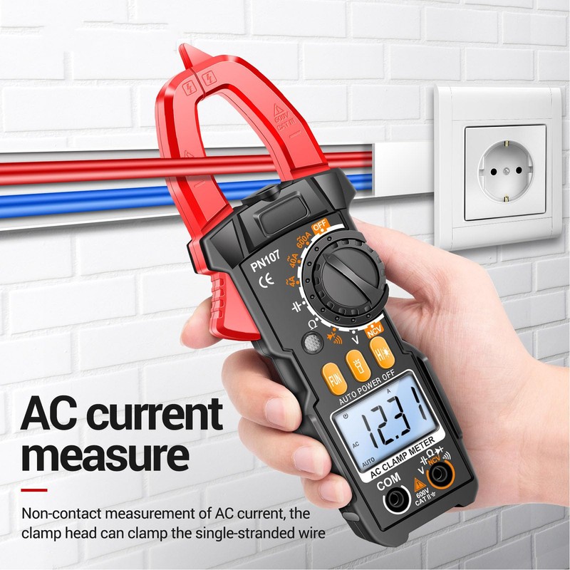 Digital Clamp Meter 600A AC DC Multimeter Tester 5999 Count