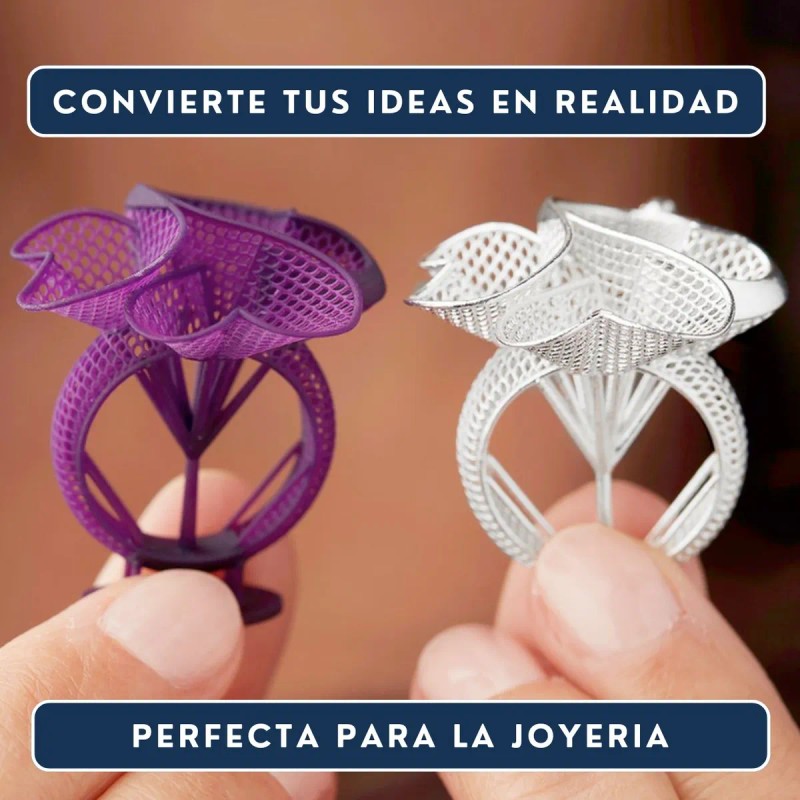 Impresora 3d Resina Calcinable Para Joyeria 3dmaterials 1kg