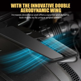 Motorcycle Mirrors Universal Foldable Rotating Rear View Mirror Stealth Wind Wing Side Mirror for Kawasaki Z400 Z650 Z900 1290 Super Duke R Evo ABS 390 Duke Street Bike Yamaha MT-07(Anti-glare)