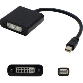 UD_AddOn 5-Pack of 8in Mini-DisplayPort Male to DVI-I Female Black Adapter Cables