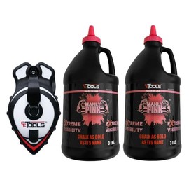 CE TOOLS COMBO 1 Unit SnapBack® Chalk Line with Releasable Tip and 2 Unit 3LB Manly Pink EXTREME VISIBILITY Marking Chalk-Made in US, For Chalkline, Job site Chalk, Hydrophobic, Construction use.