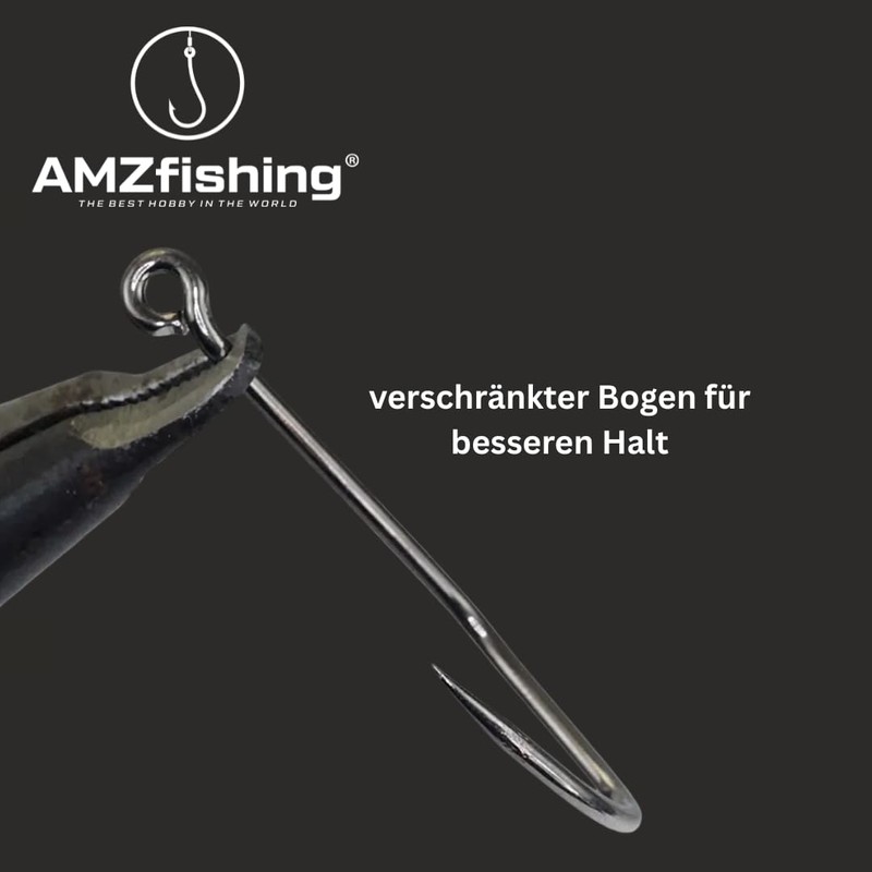 AMZfishing 5 x Catfish Power Laser 3 x Catfish Hooks,