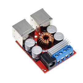 Hailege DC-DC Step Down Buck Module 8V-35V to 5V 8A Vehicle Charging Power Supply Module 4-Port USB Mobile Charging Module