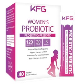 KFG Women's Probiotic Powder with 100 Billion CFUs & Organic Prebiotics