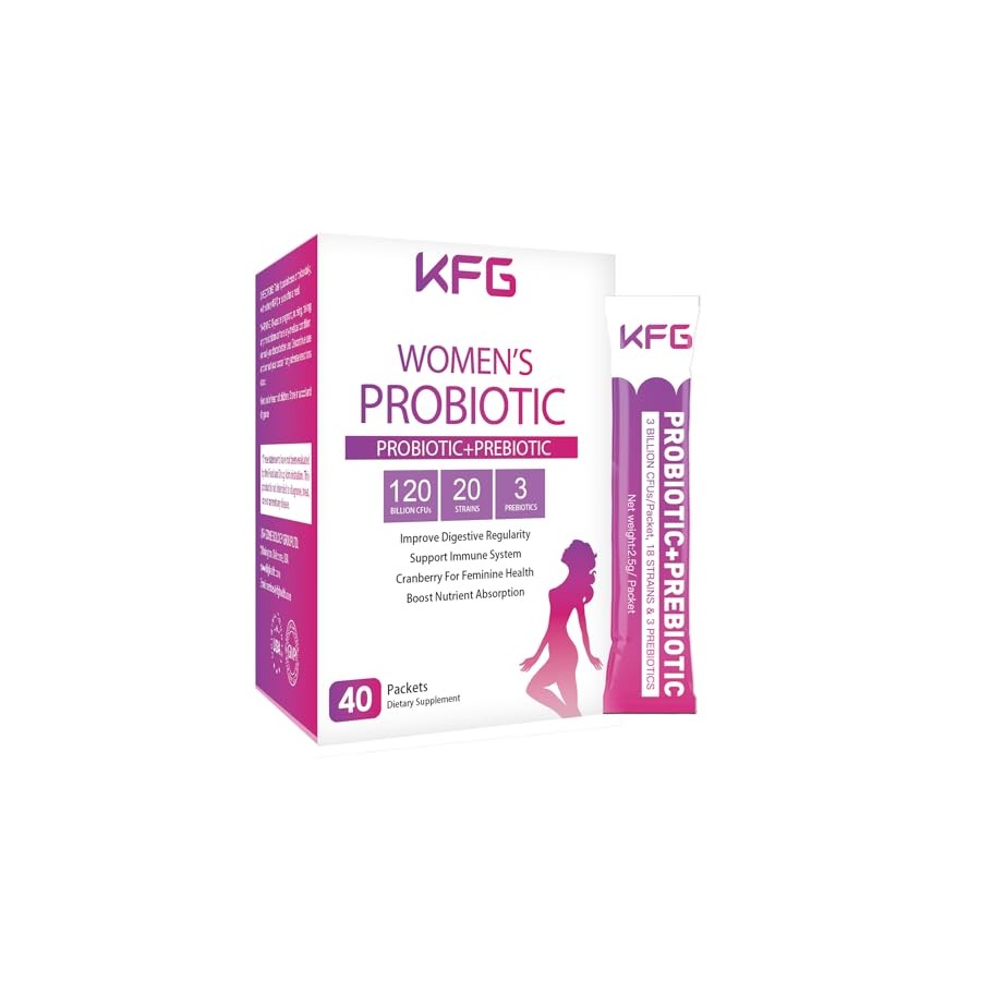 KFG Women's Probiotic Powder with 100 Billion CFUs & Organic Prebiotics