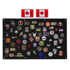114x76 cm Tactical Patch Display Board Patch Hang Nylon Cloth Hook& Loop Patch Panel Holder for Collecting Showing Military Tactical Army Funny PVC Name Combat Uniform Emblems Patch