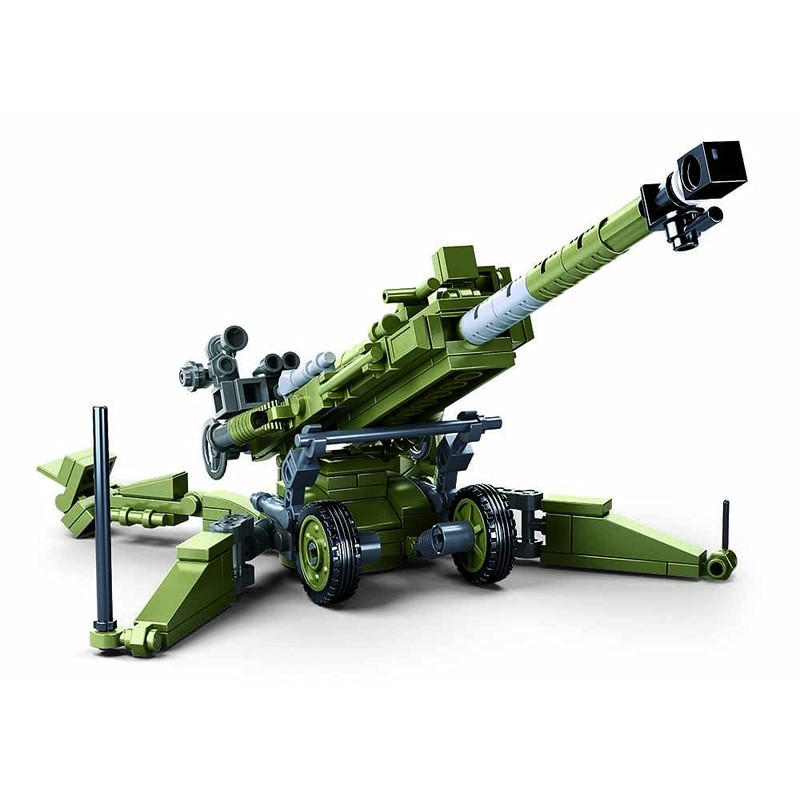 Sluban - Model Bricks-M777 Howitzer 258 pieces, M38-B0890, multi-coloured