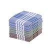 emlstyle Men's Handkerchiefs 100% Cotton Handkerchief with Checked Pattern 9