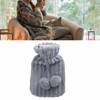 Hot Water Bag PVC Plush Fabric Cover Wide Mouth Design