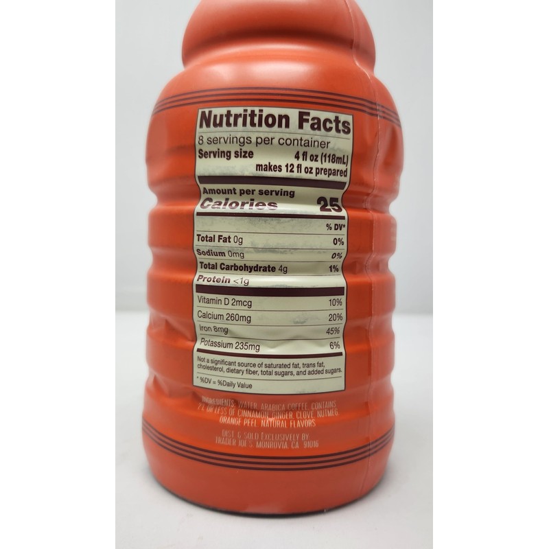 Pumpkin Spice Flavored Cold Brew Coffee Concentrate, 32 oz (32oz