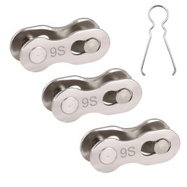Bicycle Missing Link, 9 S Speed, CL55R Chain, Quick Link, Plier Tool, Reusable Set, Set of 3