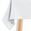 Filumi Tablecloth 140 x 260 cm White Washable for Indoor