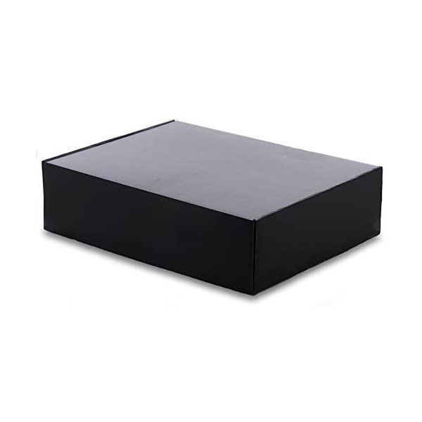 Corrugated Tuck Top Box - Black - 8" x 8" x 8" - Case of 10