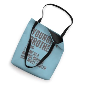 family matching outfits Youngest Brother funny definition Tote Bag