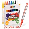 HOTU Acrylic Pens Professional Set 8 Colours Waterproof (6.6 g