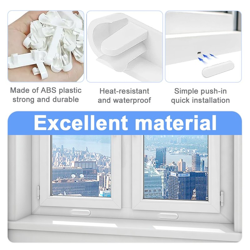 20 Pcs Weep Hole Covers, Window Drainage Caps, Window Sill