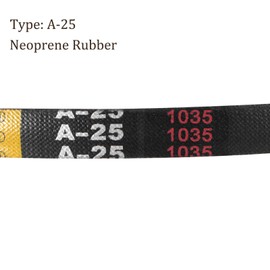Kozelo 2pcs A-25 Drive V-Belt - [25-inch Inside Circumference] A-Section Rubber Drive Belt Wrapped for Transmission Use