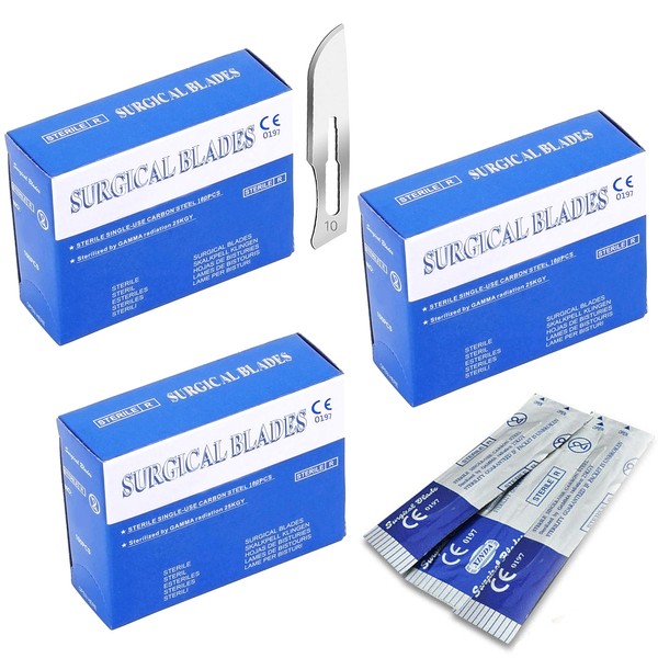 AAProTools Pack of 300 Scalpel Blades Size 10, Disposable 10