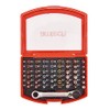 Amtech 49pc Colour-Coded Bit Set with Mini Ratchet Spanner, Pozi,
