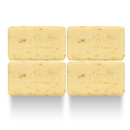 DR.JACOBS NATURALS Castile 5 oz Bar Soap for Face and Body Triple Milled Loofah Exfoliating Vegan (Citrus Crush Cocktail)(4-pack)