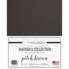 Cardstock Warehouse Materica Pitch Brown - 8.5 x 11" -