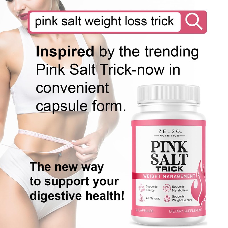 (2 Pack) Pink Salt Weight Trick Capsules - New Pink