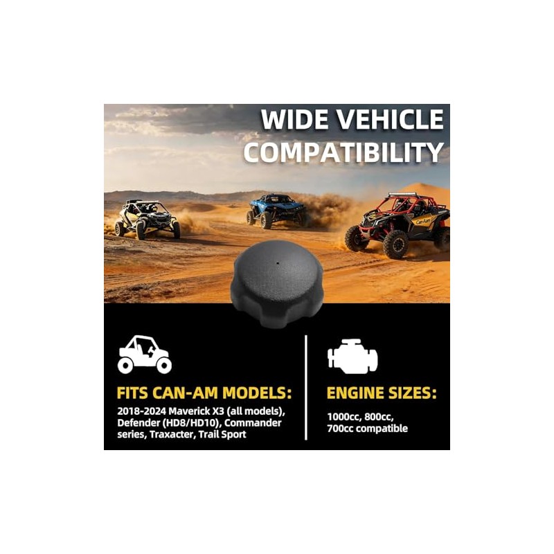709000868 Fuel Tank Gas Cap Compatible with 2018-Up Can Am