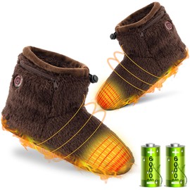 Codify 10 Seconds Fast Heating Foot Warmer, 2-in-1 Foot Warmer, 2-in-1 Foot Warmer, 6,000 mAh, Japanese Heater, Fluffy, 7 Hours Usage, Reaches 65°C, Feet Warm, 3 Levels of Temperature Adjustment, 3 Levels of Temperature Adjustment, 3.9 ft (1.5 m) Extensi