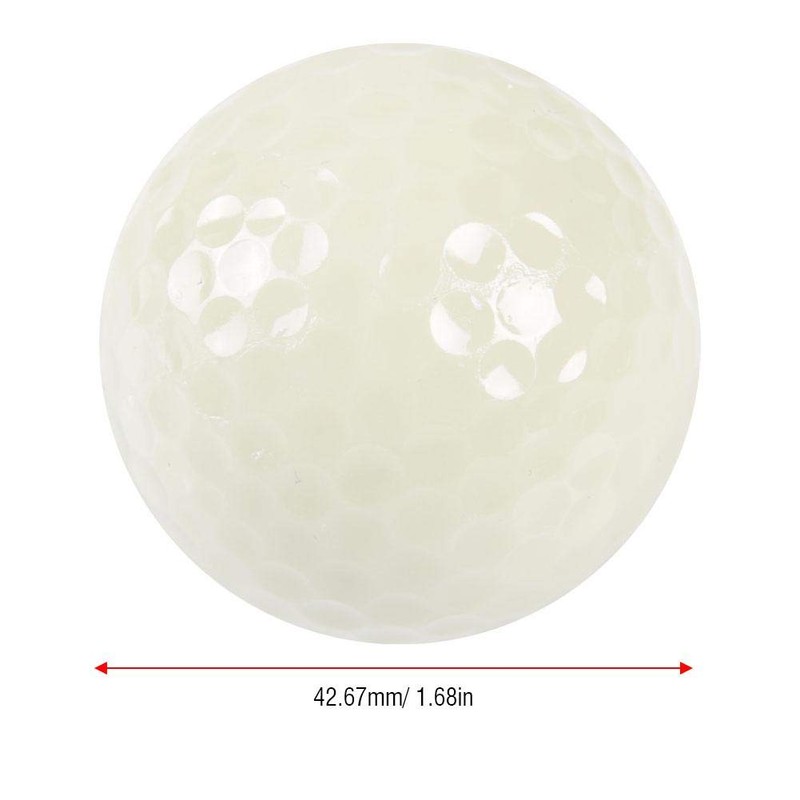6 x Luminous Golf Balls, Night Fluorescent Golf Training Balls