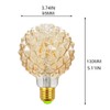 Lxcom Lighting G95 LED Pineapple Bulb Retro Edison Lamp 4W