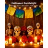 12 Pack Tea Lights Candles Battery Operated with Charging Dock,