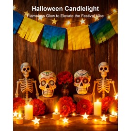 12 Pack Tea Lights Candles Battery Operated with Charging Dock, Remote Control Rechargeable Candles, Flickering Flameless LED Tealight for Votive, Table Decorations, Wedding, Halloween, Christmas