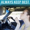 Grey Left Driver Side Sun Visor with Mirror Compatible with