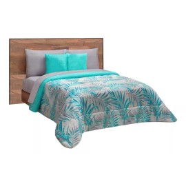 Elefantito Edredón Con Sábanas Matrimonial Gris Dos Vistas  Cala Color Unico Diseño de la tela Estampado