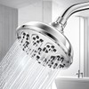 High Pressure Shower Head with 10-Setting Modes, 360° Adjustable Metal