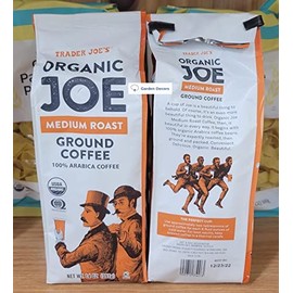 Trader Joe’s Organic Medium Roast Ground Coffee 14oz 397g (Two Bags)