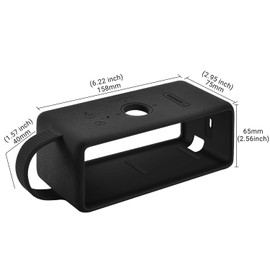 Speaker Case Cover for Marshall Emberton III Portable Bluetooth Speaker Case， 3Colors Available，for Mountaineering Hiking Outdoor Travel Compatible with Marshall Emberton III Case (Black)