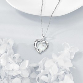 Tooth Necklace 925 Sterling Silver Heart Teeth Pendant Necklaces Dental Tooth Jewelry Dainty Gifts For Women Female