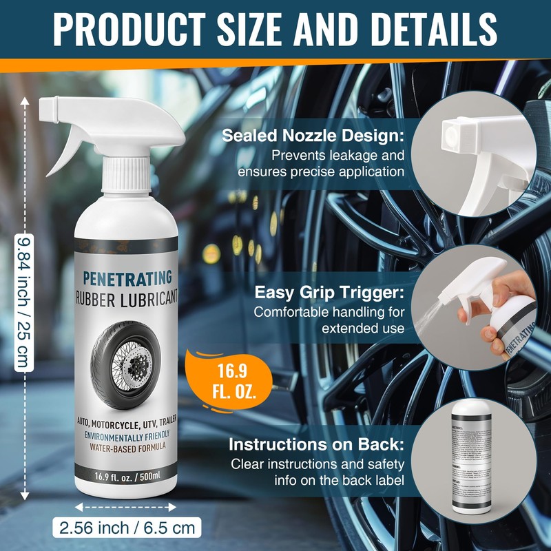 HappyAlley 16.9 fl. oz. Tire Mounting Rubber Lubricant, Ready to