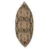 Trendy Desert Sand Viper Snakeskin Reptile Print Pattern Throw Pillow